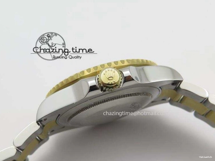 Submariner Dial Edition Bracelet Bezel SS Noob 1:1 YG Best Wrapped On LN 116613 A2836 Black YG 0212